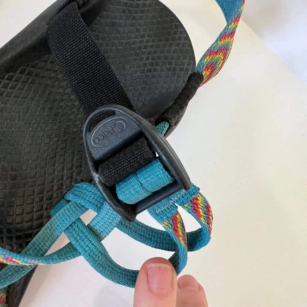 Chaco Double Strap Rainbow Sandals  8 - Picture 6 of 8